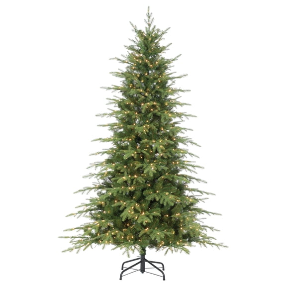 Gerson 7.5 ft. Pre Lit Warm White LED Natural Cut Mountain Ash