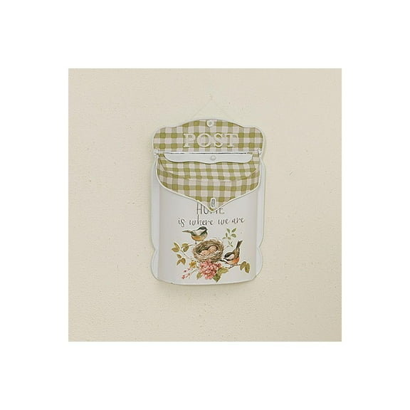 Gerson Company 15.35" H Metal Embossed Bird Design Mail Box