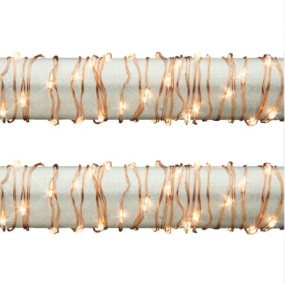 Gerson Everlasting Glow 92968 Outdoor Electric LED Light String, 20'