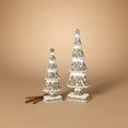 thumbnail image 1 of Gerson International Holiday Gingerbread Trees, Large is 15.76-inch Height, Resin Set of 2, 1 of 1