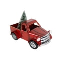 thumbnail image 1 of Gerson Lighted Red Truck Transports Christmas Tree Holiday Decor, Headlights and Tree Illuminate, Battery Powered, 11.5 inch, 1 of 7