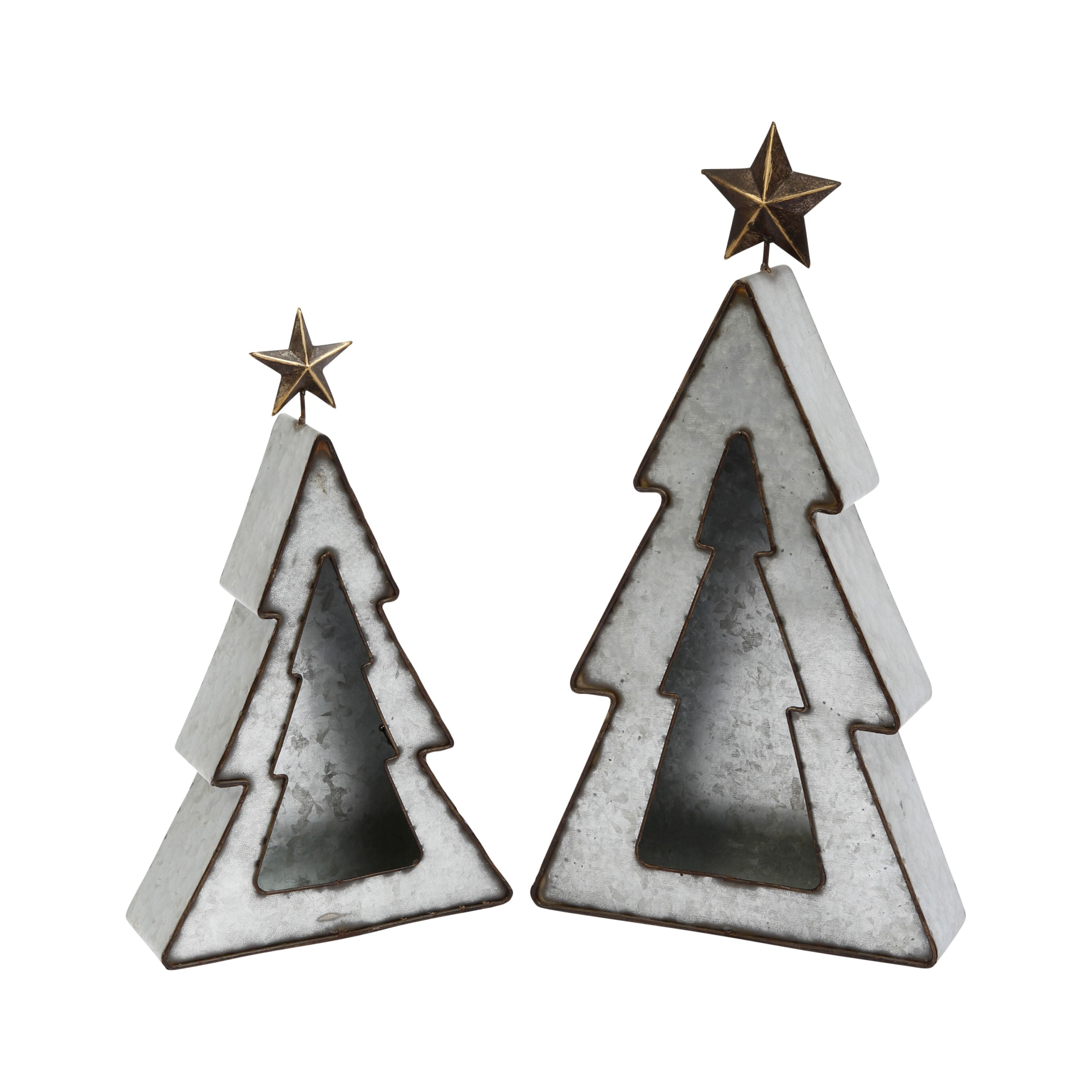 Gerson Metal Holiday Tree Candle Holders (Set of 2) - Walmart.com