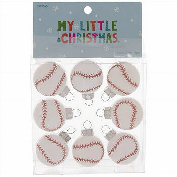 Gerson Mini Christmas Tree Ornaments for Tiny Tree (Mini Baseball Ornaments)