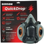 Gerson NIOSH Drop Down Respirator Mask - 9500 Series QuickDrop Half Mask, Reusable, Small