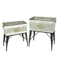 thumbnail image 1 of Gerson S/2 Assorted Metal Planters with Stand, 1 of 2