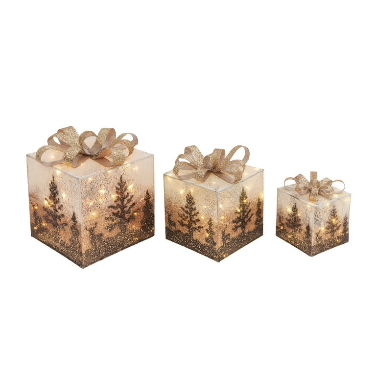 Holiday Gift Box Set - 3 Gold Tins