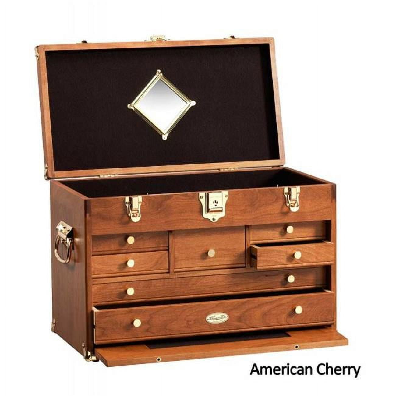 Gerstner USA 2007 Wood Chest for Hobbies Tools, Jewelry Box, Personal Valuables