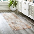 thumbnail image 1 of Gertmenian Alor Cheema Modern Abstract Orange/Gray/Ivory Polypropylene Indoor Area Rug, 2x8 Runner, 1 of 7