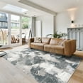 thumbnail image 1 of Gertmenian Alor Eze Modern Abstract Gray/Ivory/Navy Blue Polypropylene Indoor Area Rug, 6x9, 1 of 7