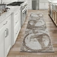 thumbnail image 1 of Gertmenian Alor Eze Modern Abstract Tan/Ivory/Beige Polypropylene Indoor Area Rug, 2x6 Runner, 1 of 7