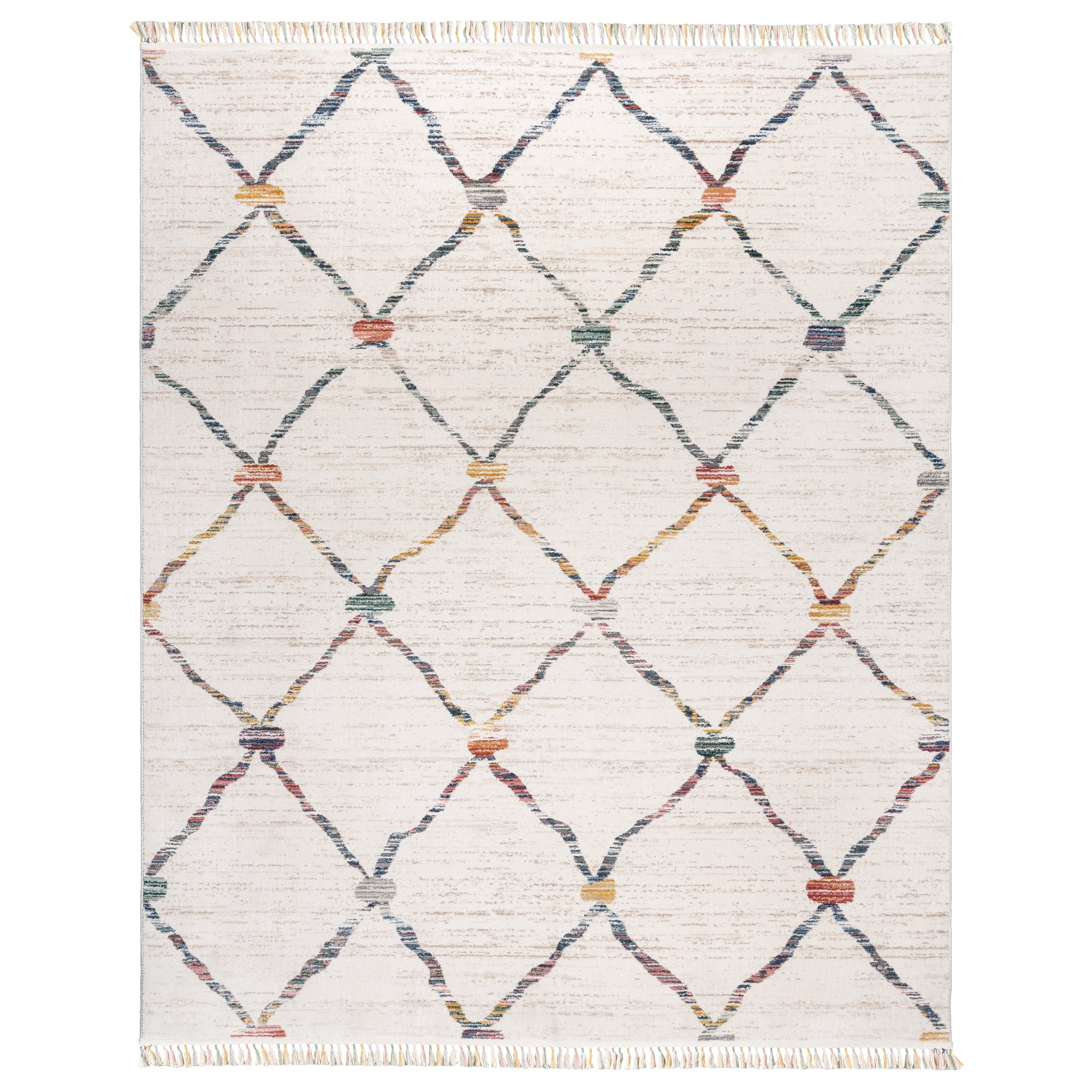 Gertmenian Amiens Dieppe Modern Geometric Cream Indoor Area Rug, 6x9