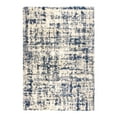 thumbnail image 1 of Gertmenian Anjou Myra Shag Abstract Cream Blue Indoor Area Rug, 8x10, 1 of 5