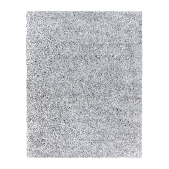Gertmenian Anjou Solid Shag Solid Color Gray Indoor Area Rug, 8x10