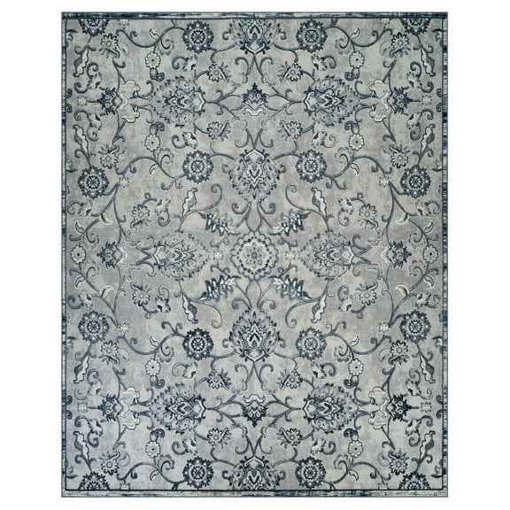 Gertmenian Bloom Jolene Transitional Floral Blue Area Rug, 5x8