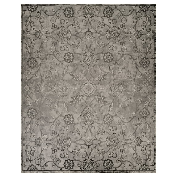 Gertmenian Bloom Jolene Transitional Floral Gray Area Rug, 9x13