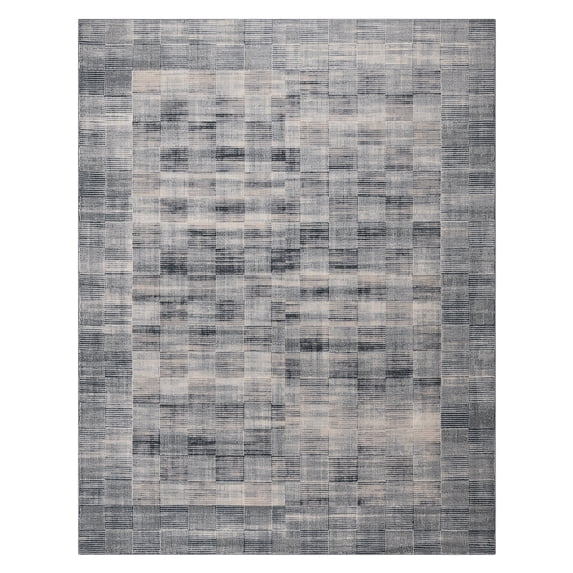 Gertmenian Bloom Lyla Modern Checkered Blue Area Rug, 8x10