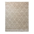 thumbnail image 1 of Gertmenian  Chaise Kenai Modern Diamond Tile Beige/Ivory Plush Shag Area Rug 6'6" x 9'6" 6' x 9', 1 of 3