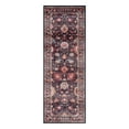 thumbnail image 1 of Crystal Print Cullen Traditional Oriental Brown Washable Indoor Area Rug, 2x6, 1 of 7