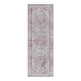 thumbnail image 1 of Crystal Print Soha Traditional Moroccan Pink Washable Indoor Area Rug, 2x6, 1 of 7
