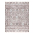 thumbnail image 1 of Gertmenian Crystal Print Tanis Traditional Moroccan Beige Non-Slip Washable Indoor Area Rug, 6x9, 1 of 6