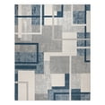 thumbnail image 1 of Gertmenian Ethan Abstract Geo Modern Geometric Blue Indoor Area Rug, 6x9, 1 of 7