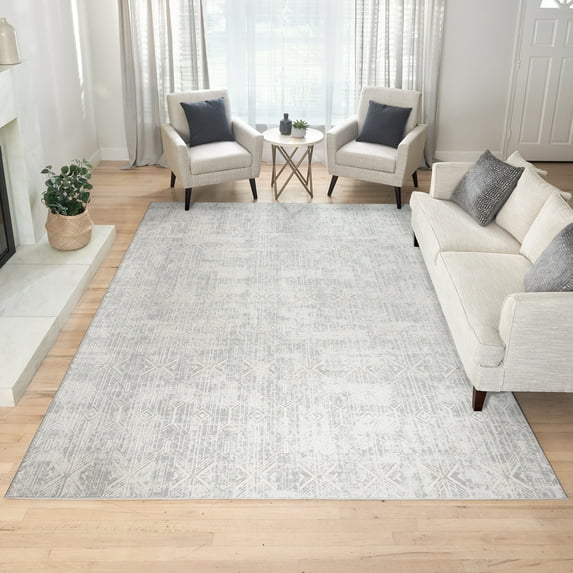 Gertmenian Ethan Marion Modern Abstract Ivory Area Rug, 5x7