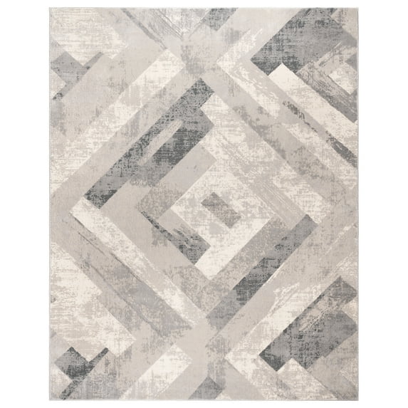 Gertmenian Ethan Soller Modern Geometric Gray Indoor Area Rug, 5x7