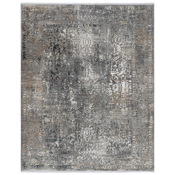 Gertmenian Florance Castal Transitional Oriental Gray Indoor Area Rug, 8x10
