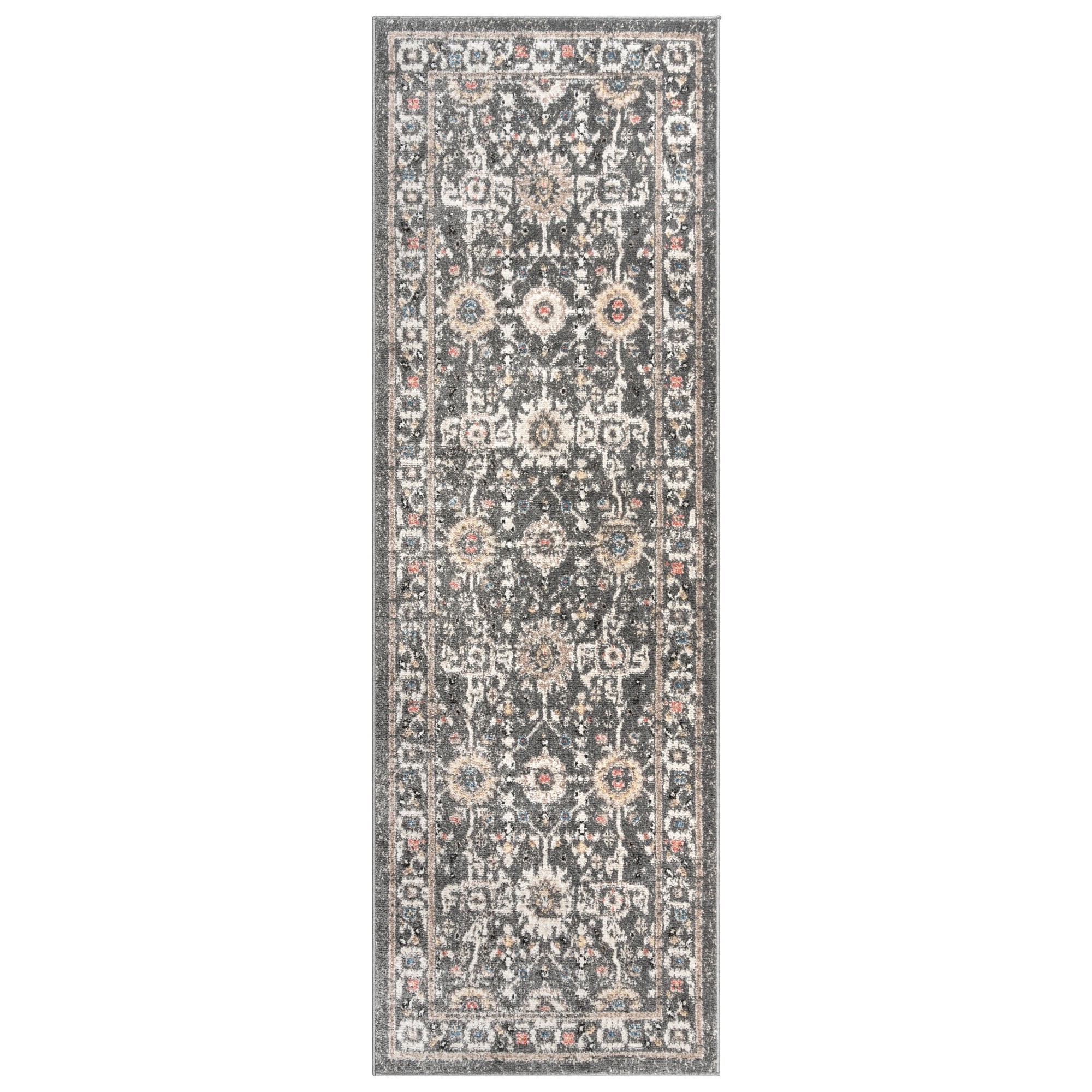 Heirloom Gray Tufted Polypropylene 2'2" x 6' Runner Rug