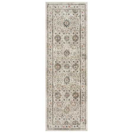 Gertmenian Heirloom Dov Transitional Oriental Ivory Indoor Area Rug, 2x8 Runner