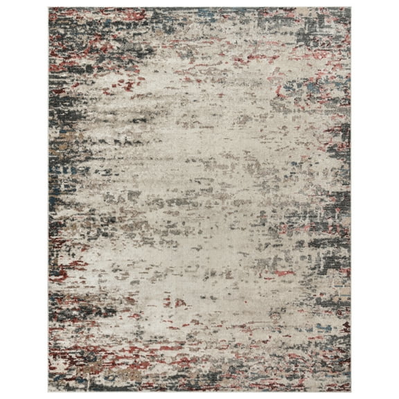 Gertmenian Heirloom Emne Modern Abstract Ivory Indoor Area Rug, 5x7