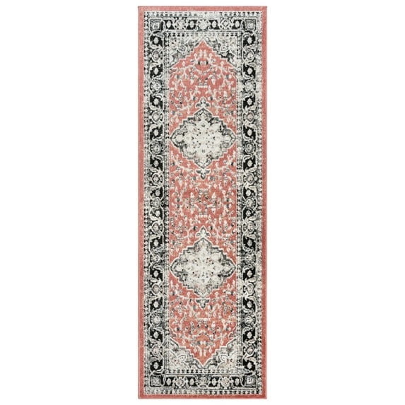 Gertmenian Heirloom Fluer Traditional Oriental Rose Indoor Area Rug, 2x6 Runner