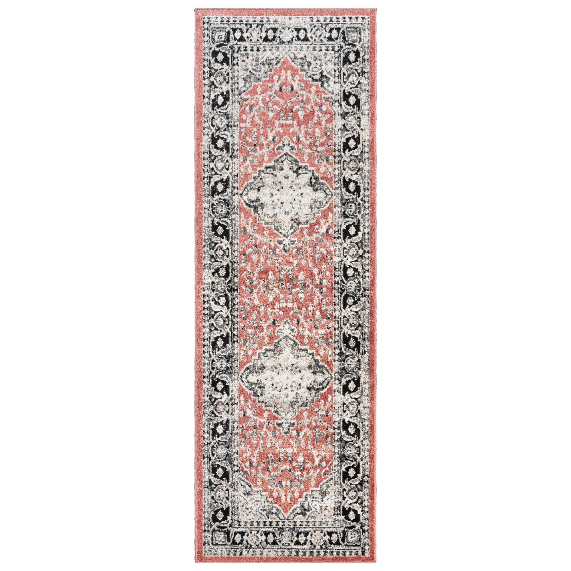 Gertmenian Heirloom Fluer Traditional Oriental Rose Indoor Area Rug, 2x8 Runner