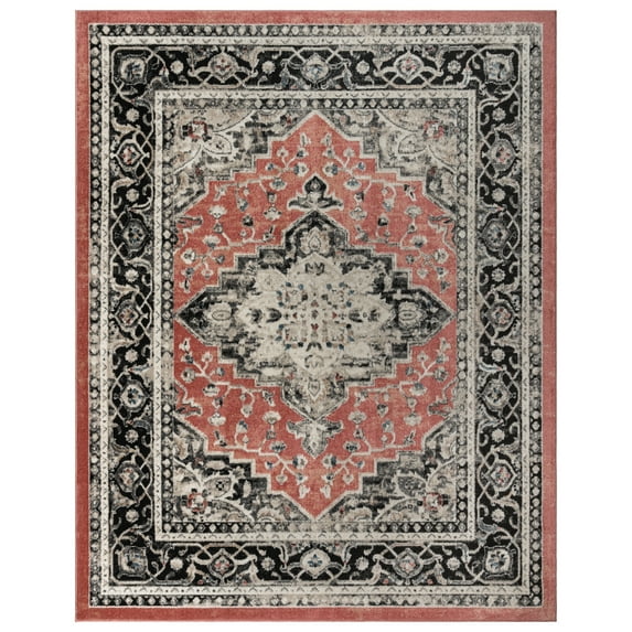 Gertmenian Heirloom Fluer Traditional Oriental Rose Indoor Area Rug, 5x7