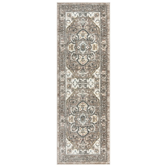 Gertmenian Heirloom Wynn Traditional Oriental Beige Indoor Area Rug, 2x8 Runner