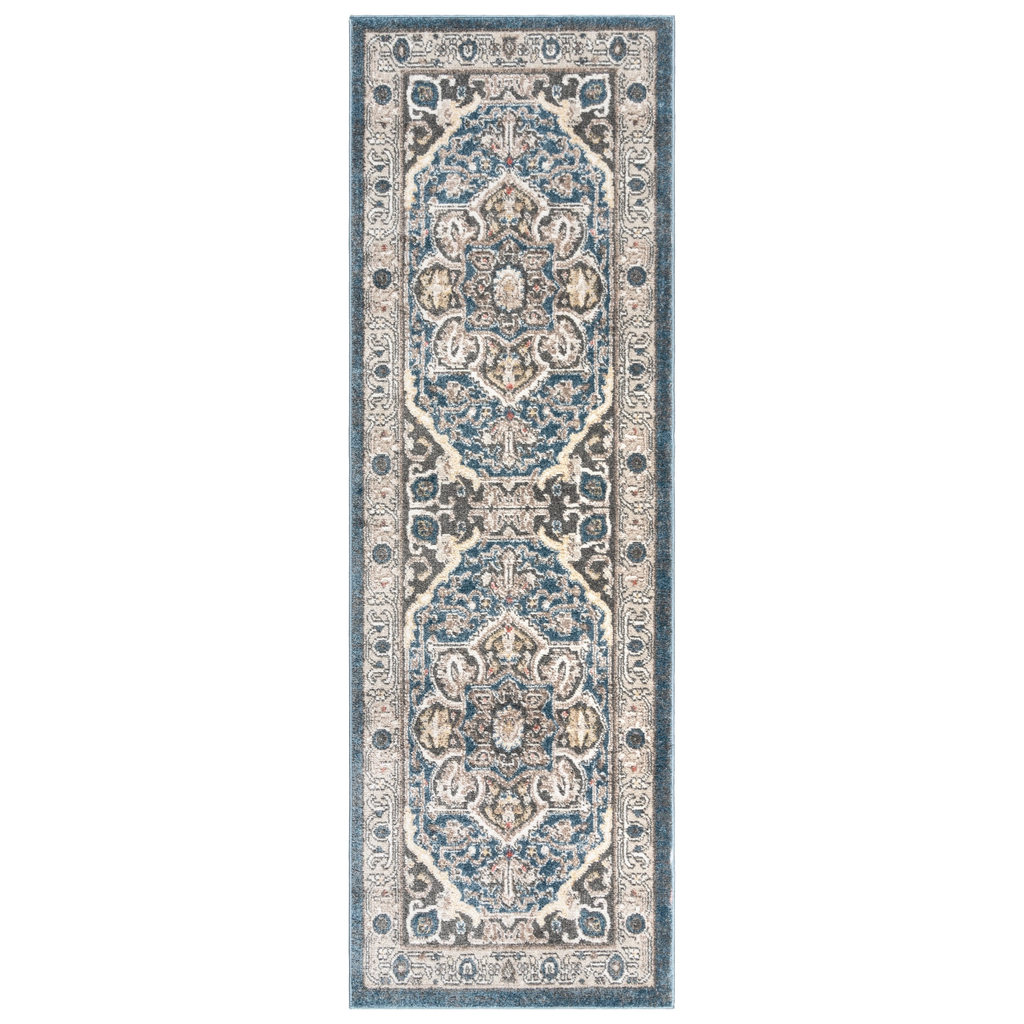 Gertmenian Heirloom Wynn Traditional Oriental Blue Indoor Area Rug, 2x8 Runner