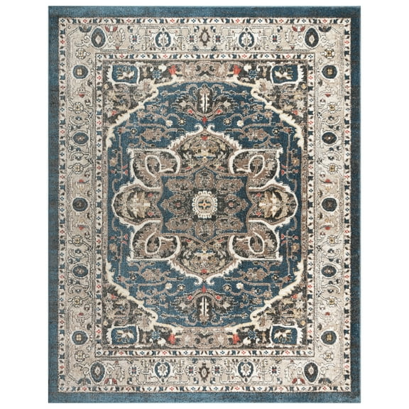 Gertmenian Heirloom Wynn Traditional Oriental Blue Indoor Area Rug, 8x10