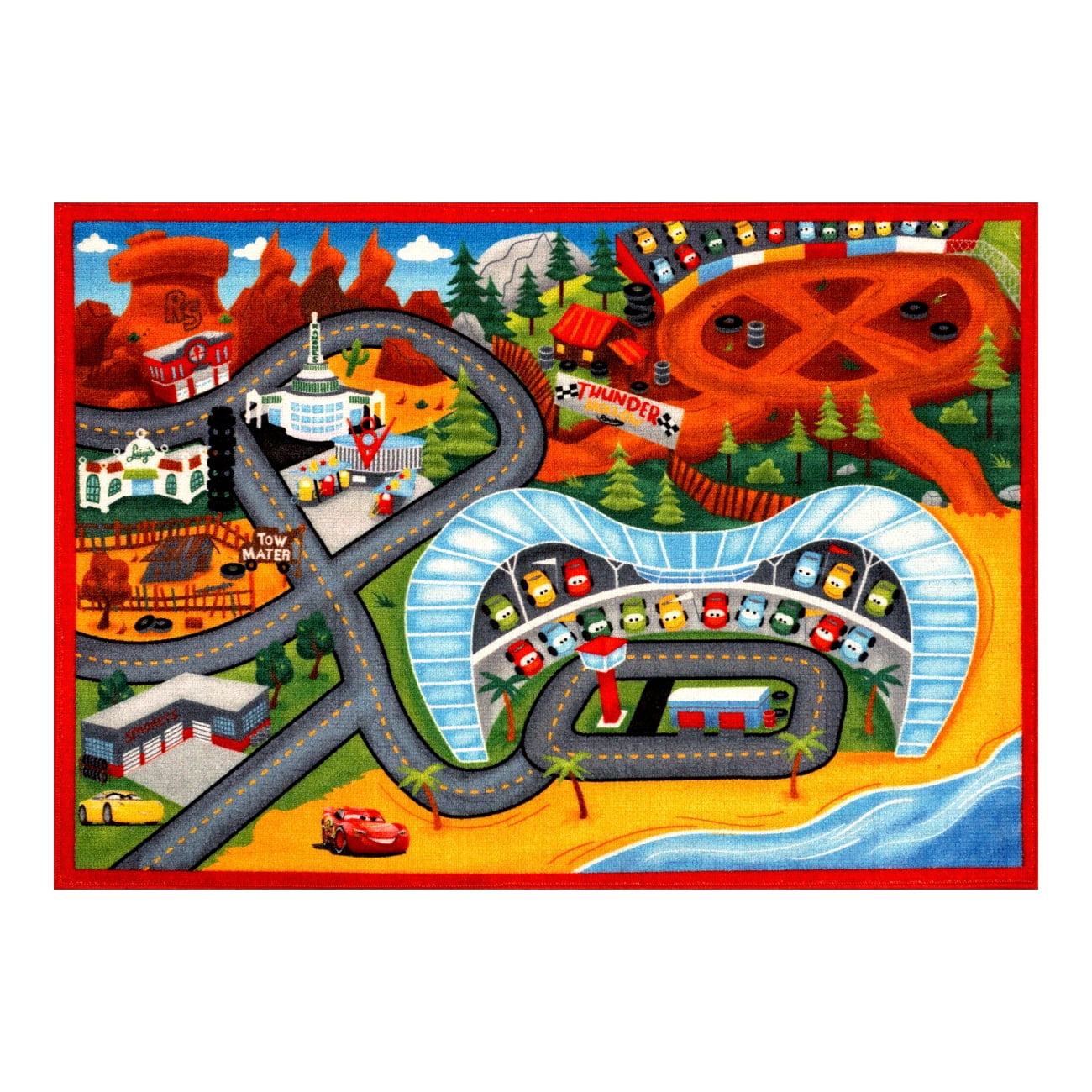 GA GERTMENIAN Gertmenian Kids Multicolor Multi Area Rugs, 4'6" x 6'6"