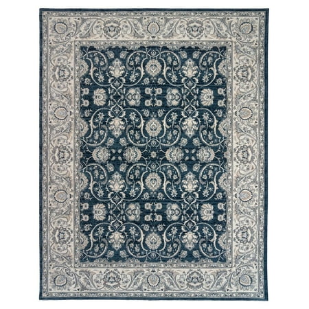 Gertmenian Majestic Croft Traditional Floral Denim Indoor Area Rug, 9x13