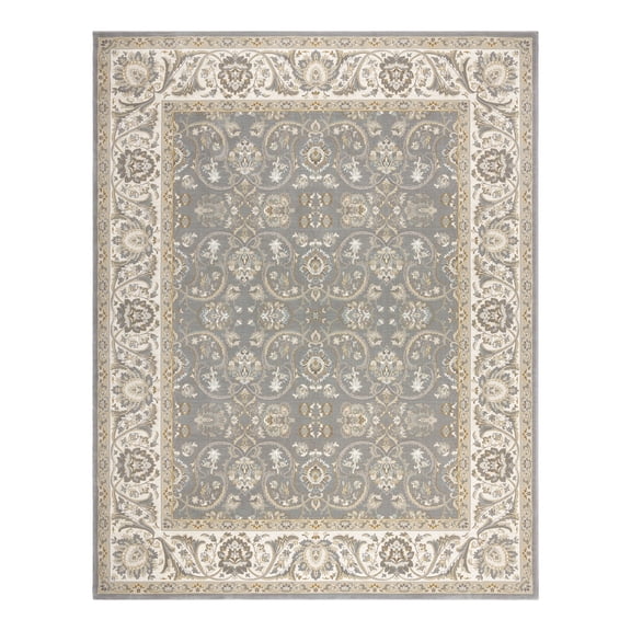 Gertmenian Majestic Croft Traditional Floral Gray Indoor Area Rug, 6x9