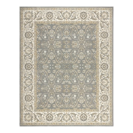 Gertmenian Majestic Croft Traditional Floral Gray Indoor Area Rug, 9x13