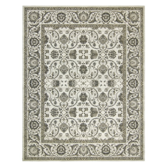 Gertmenian Majestic Croft Traditional Floral Ivory Indoor Area Rug, 5x8