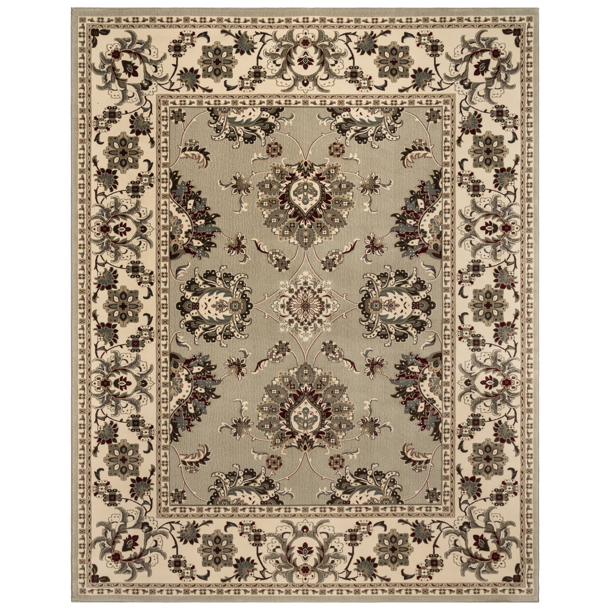 Gertmenian Majestic Moena Traditional Floral Sage Area Rug, 9x13