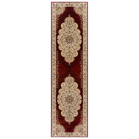 Gertmenian Majestic Ravina Traditional Oriental Black Indoor Area Rug, 2x8