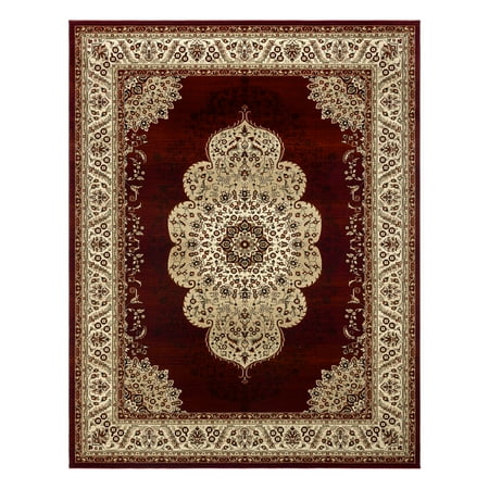 Gertmenian Majestic Ravina Traditional Oriental Black Indoor Area Rug, 8x10