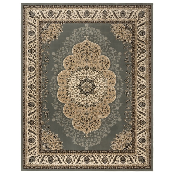 Gertmenian Majestic Ravina Traditional Oriental Gray Indoor Area Rug, 5x8