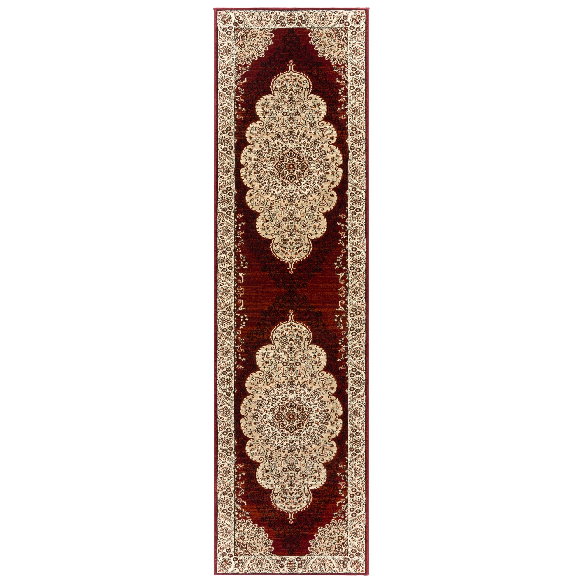 Gertmenian Majestic Ravina Traditional Oriental Red Indoor Area Rug, 2x8