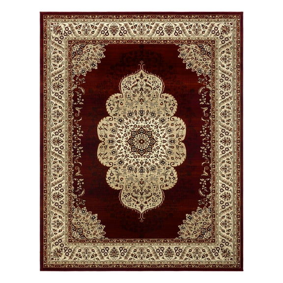 Gertmenian Majestic Ravina Traditional Oriental Red Indoor Area Rug, 5x8