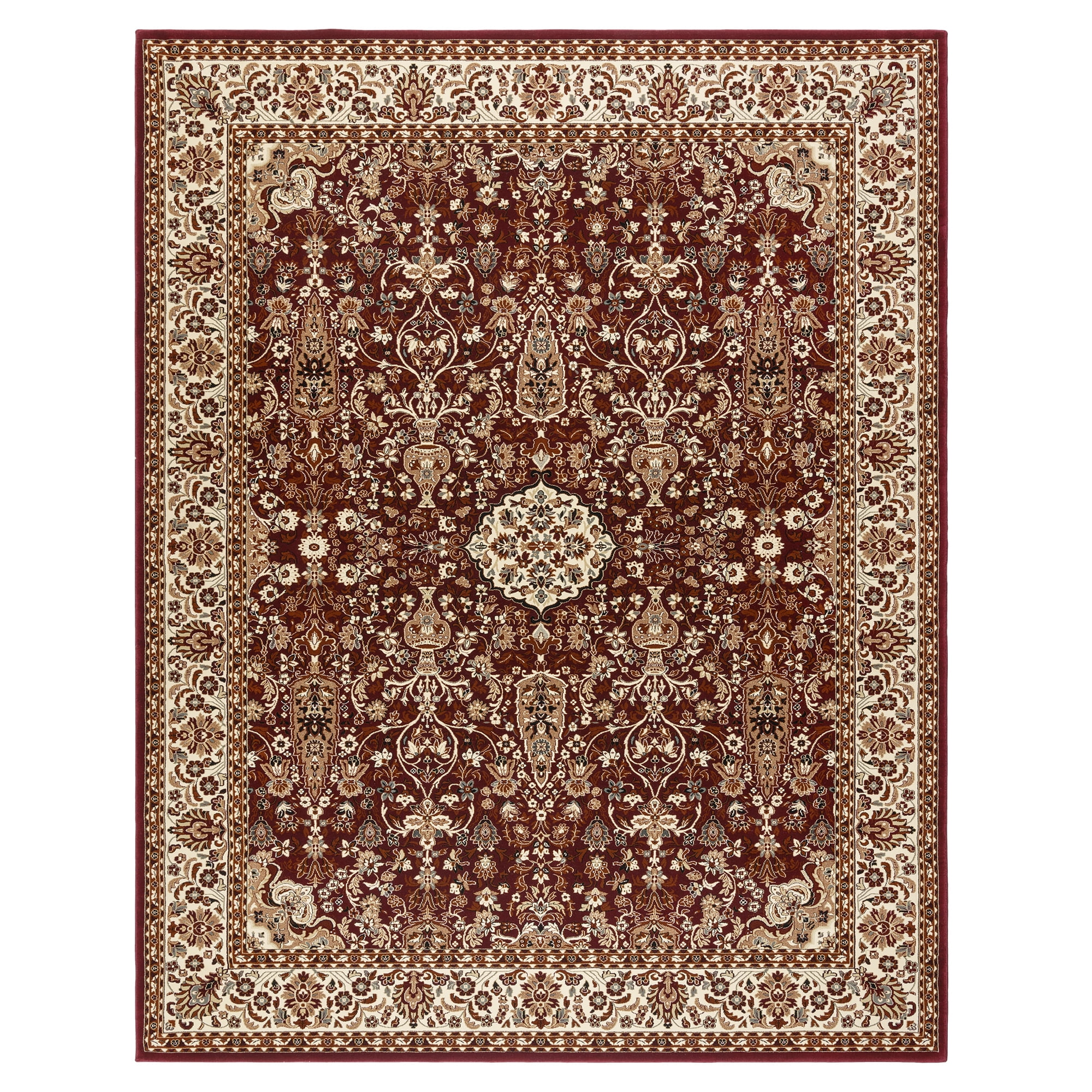 Majestic Vernon Black and Beige Synthetic Tufted Runner Rug