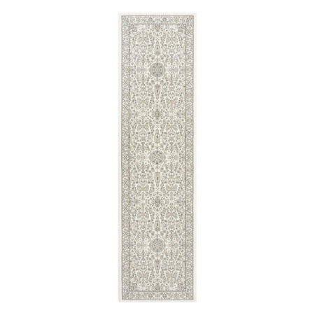 Gertmenian Majestic Vernon Traditional Floral Ivory Indoor Area Rug, 2x8